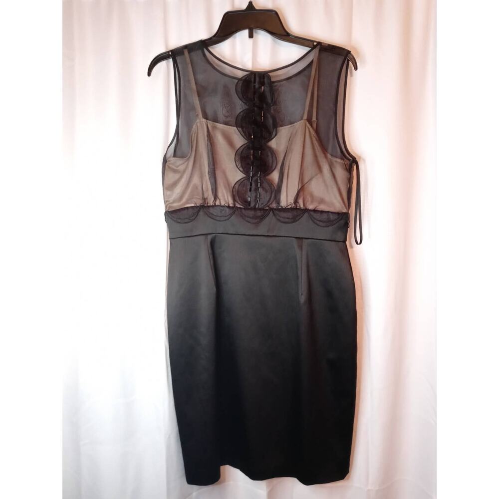Max & Cleo sheer insert lined dress 12